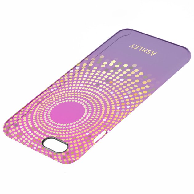 Stunning Girly Pink Purple Ombre Fuchsia Colors Uncommon Clearlyâ„¢ Deflector iPhone 6 Plus Case-3
