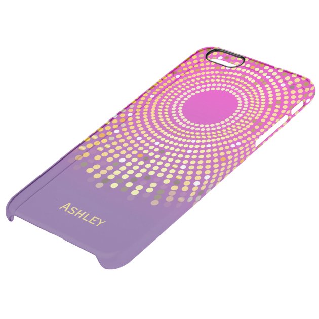 Stunning Girly Pink Purple Ombre Fuchsia Colors Uncommon Clearlyâ„¢ Deflector iPhone 6 Plus Case-4