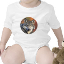 Stunning gray wolf t-shirts
