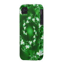 Stunning Green Stars Design iPhone 4 Case