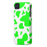 Stunning Green/White Cow Print - iPhone 4/4s Case iPhone 4 Covers