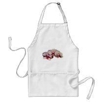 Stunning Orchid Trio Flower Photo Apron