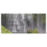 Stunning Oregon Waterfall Wedding Program Custom Rack Card