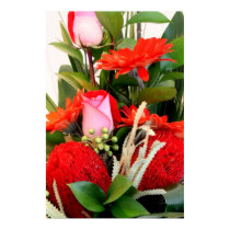 Stunning Red Flower Poster