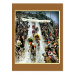 Stunning Vintage Cycling Gift Post Card