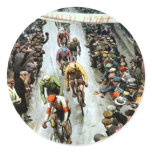 Stunning Vintage Cylcing Gift Round Sticker