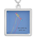 Stunt Kite Flying in the Sky necklaces
