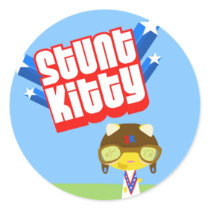 Stunt Kitty stickers by ultrakawaii Stunt Kitty stickers