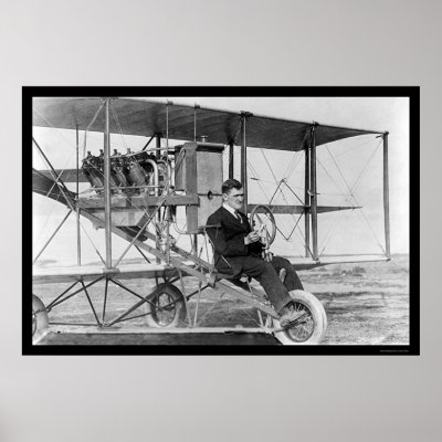 Stunt Pilot Lincoln Beachey 1912 Poster