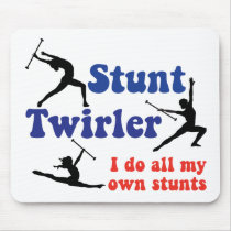Stunt Twirler mousepads by DanceTwirlObsessions Stunt Twirler mousepads