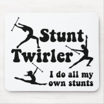 Stunt Twirler Mouse Pads