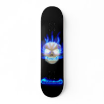 Stuntman89 Blue Skull Skateboard