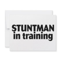 Stuntman In Training invitations