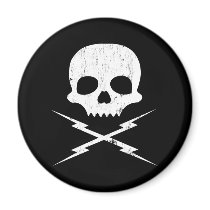 Stuntman Mike Death Proof Skull Crossbolts magnets by strk3 Stuntman Mike Death Proof Skull Crossbolts magnets