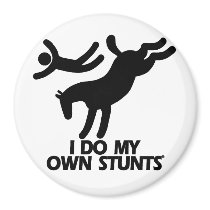 Stunts - Funny Bucking Horse magnets