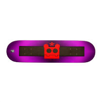 stupid bear red skate board deck