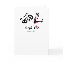 Stupid Bike Greeting Card