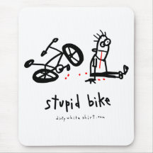 Stupid Bike Mouse Pad