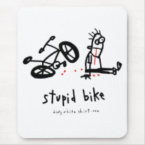 Stupid Bike Mouse Pad