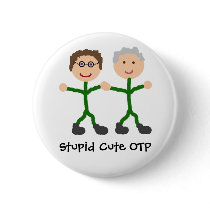 Stupid Cute OTP J/D button by splashikins Stupid Cute OTP J/D button