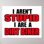 Dirt Is For Fast Riders Dirt Bike Motocross Funny Poster Zazzle
