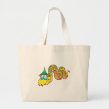 stupid dunce snake canvas bags