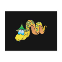 stupid dunce snake postcards