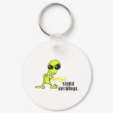 Stupid Earthlings Pissing Alien keychains