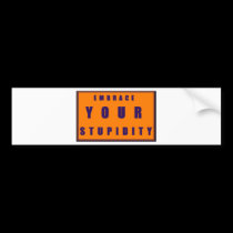 Stupid Embrace bumper stickers