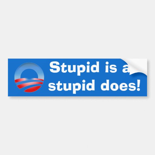 stupid_is_as_stupid_does_bumper_sticker-