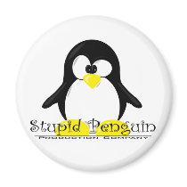 Stupid Penguin Production Company magnets by stupidpenguin Stupid Penguin Production Company magnets