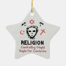 Stupid People Control Christmas Ornaments