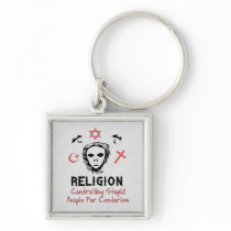 Stupid People Control Key Chains