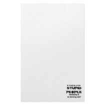 Stupid People Note Pad Customized Stationery
