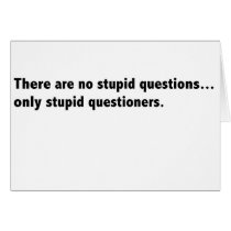 Stupid questions card blank by BrandonStarr Stupid questions card blank