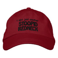 Stupid Redneck - Bad Grammar and Spelling embroideredhat
