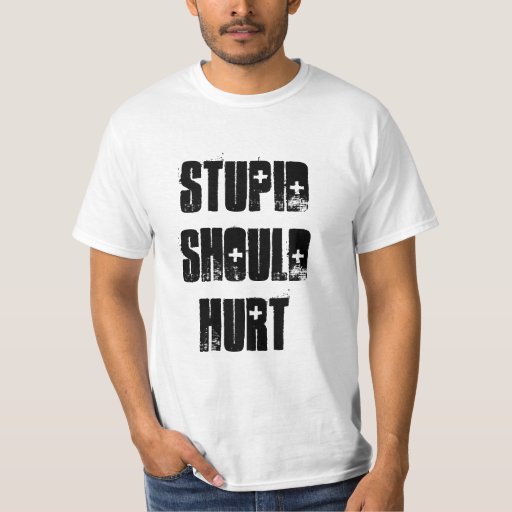 stupid should hurt t shirt