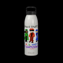 Stupid Stuff's A, B, and C Water Bottle water bottles