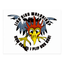 Stupid woodpecker post cards