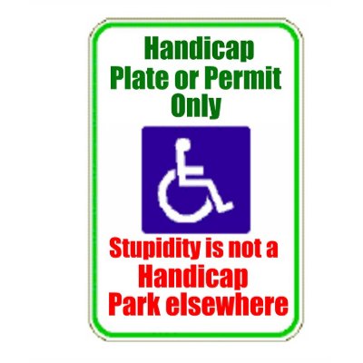 Stupidity is not a handicap t shirts by burntright