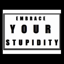 Stupidity postcards