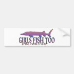 STURGEON GIRL BUMPER STICKER