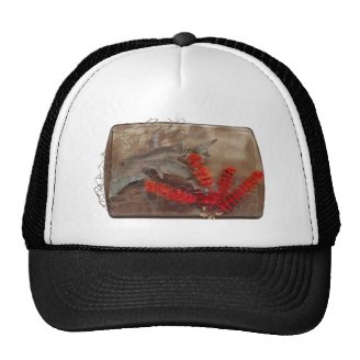 Sturgeons in Net Mesh Hat