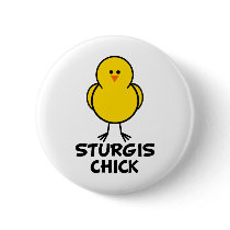 Sturgis South Dakota Chick buttons by chicktshirts8 Sturgis South Dakota Chick buttons