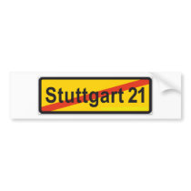 Stuttgart 21 bumper sticker