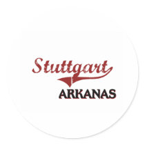 Stuttgart Arkansas City Classic Round Stickers