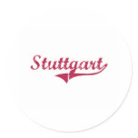 Stuttgart Arkansas Classic Design Round Sticker