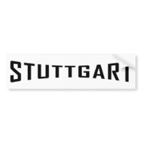 stuttgart deutschland icon bumper stickers