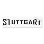 stuttgart deutschland icon bumper stickers
