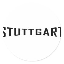 stuttgart deutschland icon round stickers